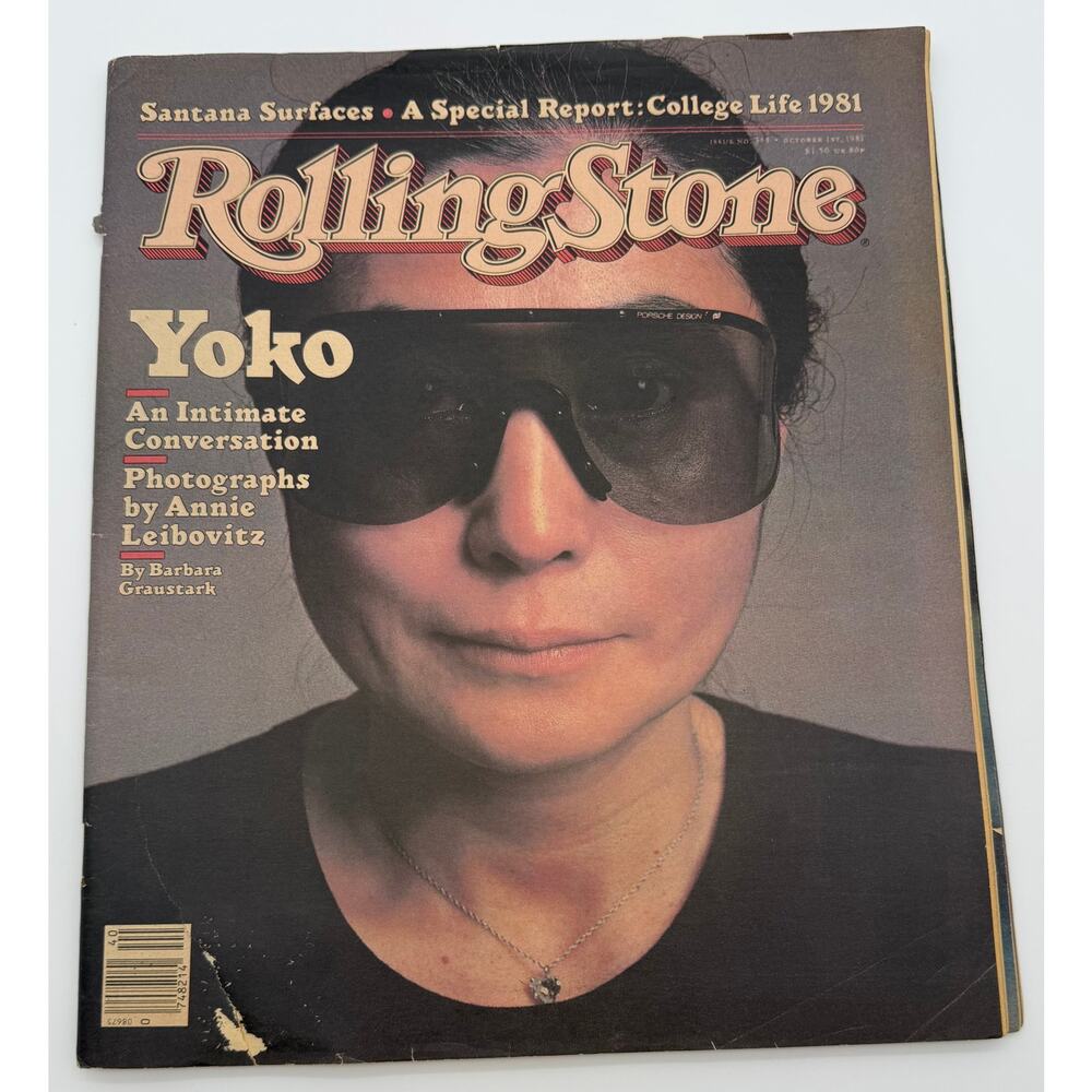 Rolling Stone Magazine #353 October 1,‎ 1981 - Yoko Ono, Santana